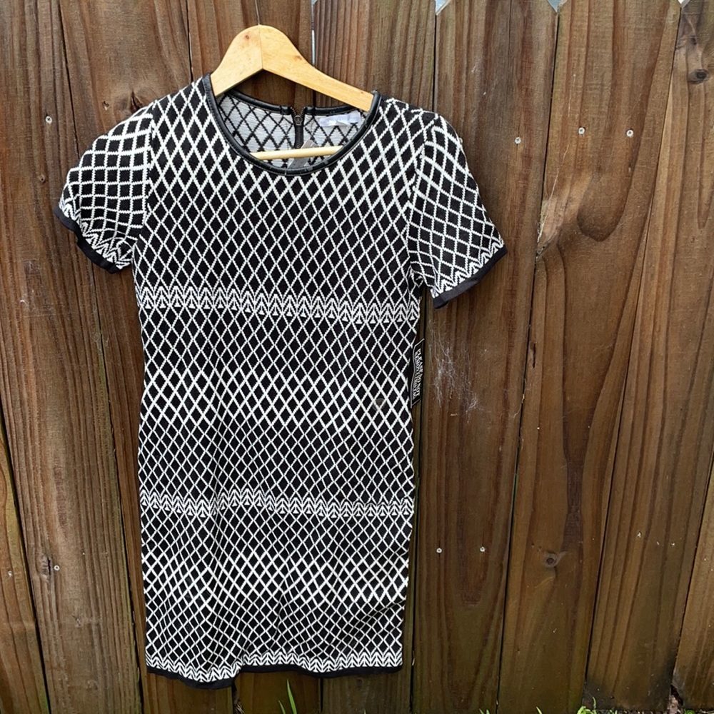 New York & Company Checkered Shift Dress Size XS NWT